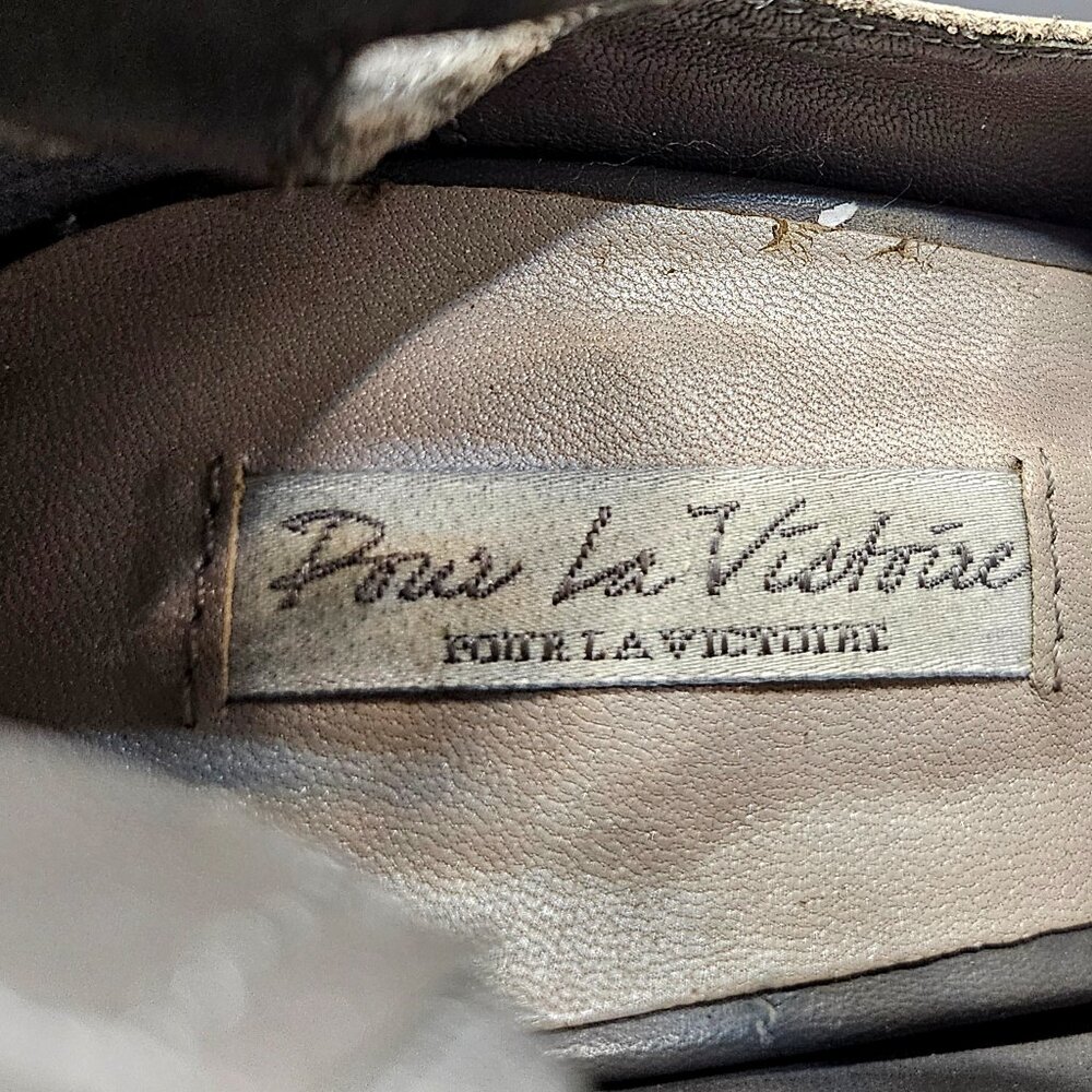 Pour la Victoire Leather Gladiator Sandals, Womens 8.5, Gray Color, Brand New - Picture 6 of 8